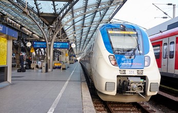 Train serving the RE7 & RB48 routes in Germany