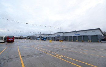 National Express West Midlands' new Perry Barr bus depot - yard and engineering workshop areas