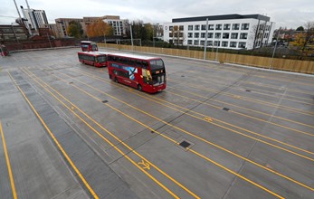 National Express West Midlands' new Perry Barr bus depot - yard