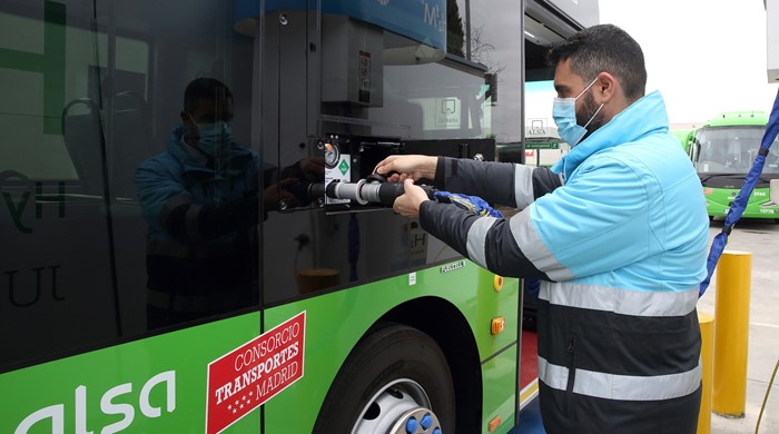 Alsa launches the first hydrogen bus to operate in regular service in Spain