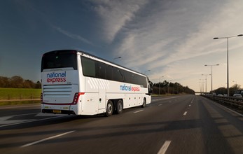 National Express Coach motorway route