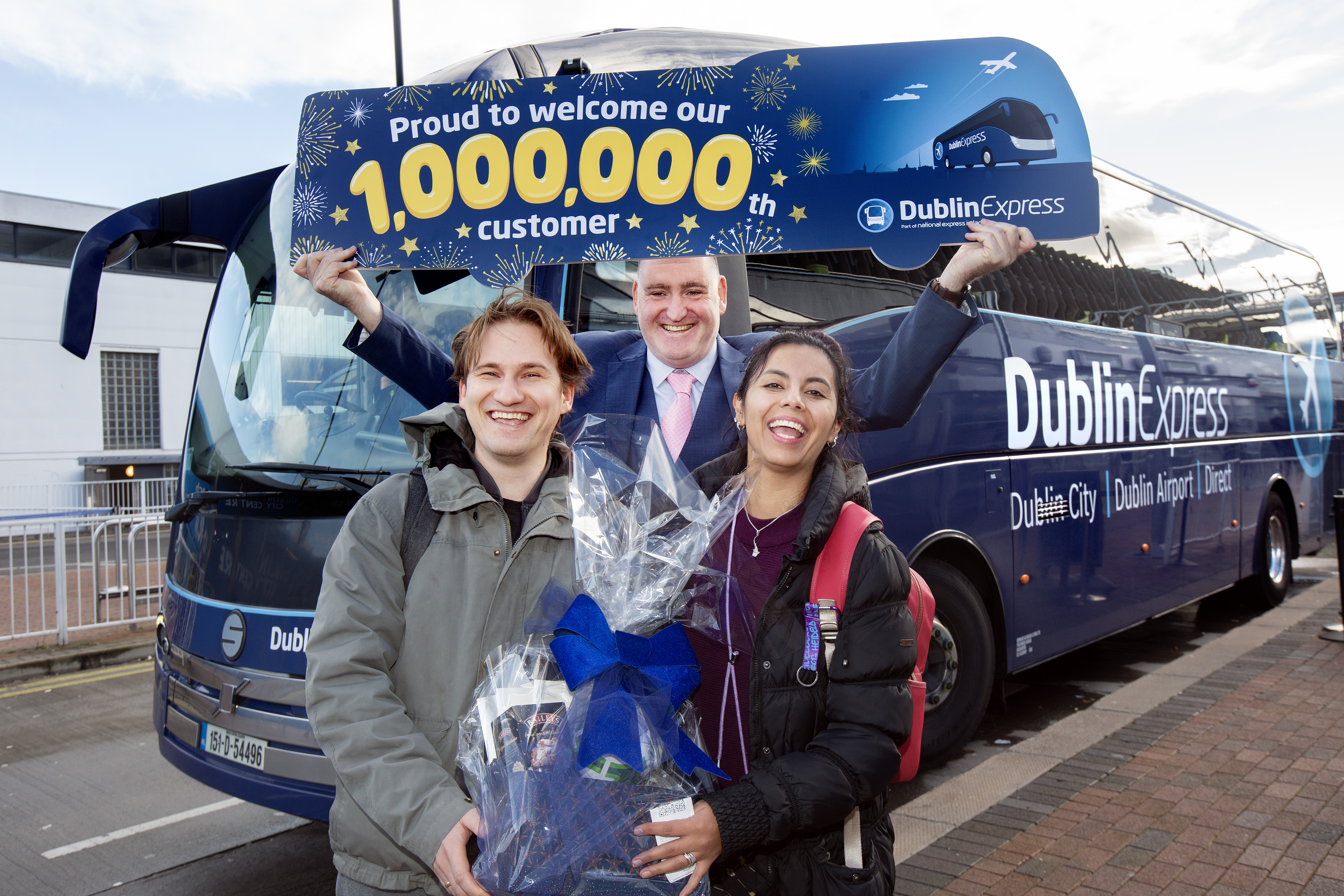 Dublin Express' Millionth Customer awarded with luxury hamper