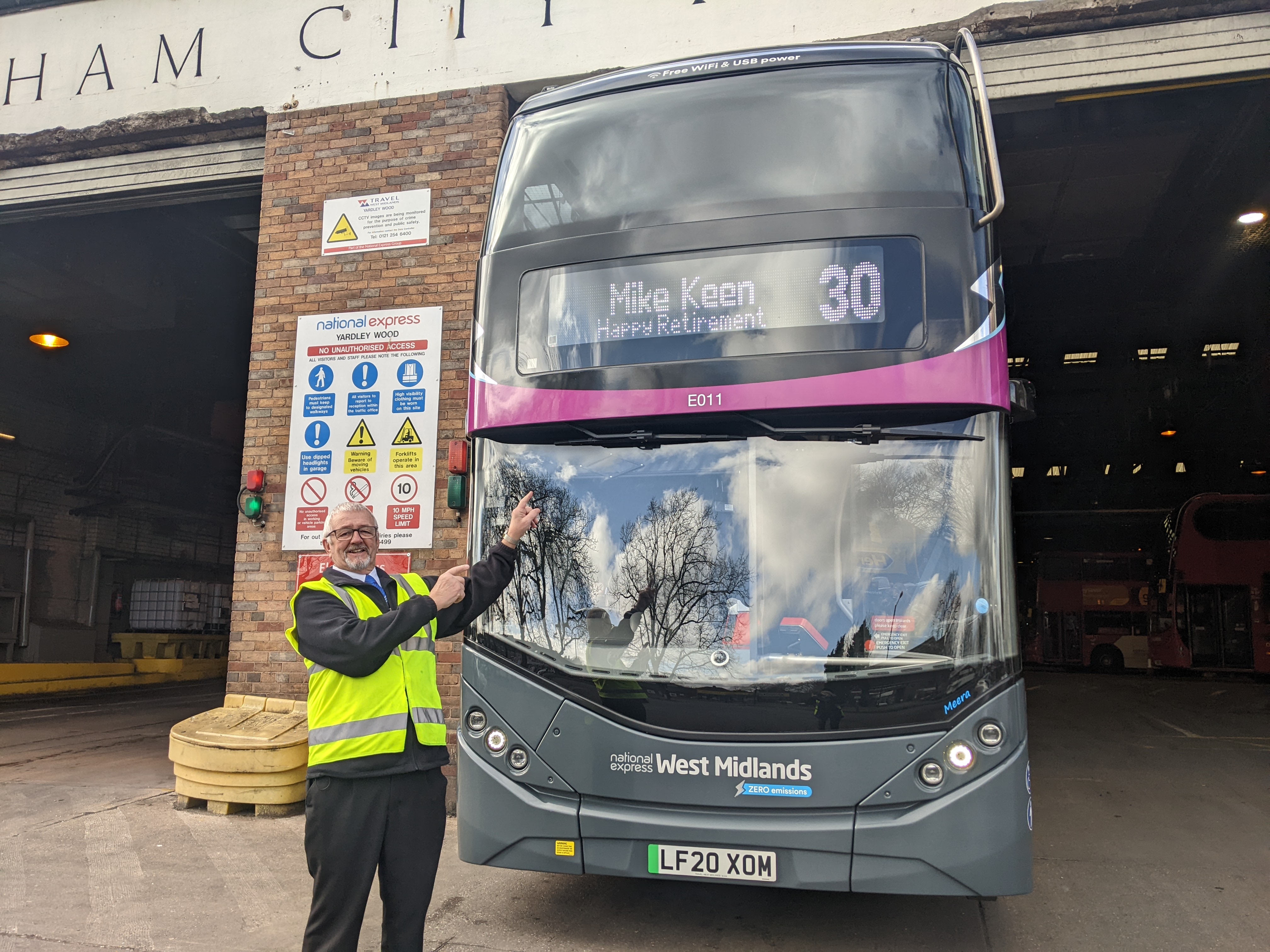 20220309 Yardley Wood Bus Driver Michael Keen (Mick) Happy Retirement 30
